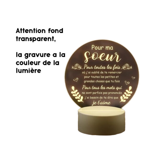 Veilleuse personnalisée