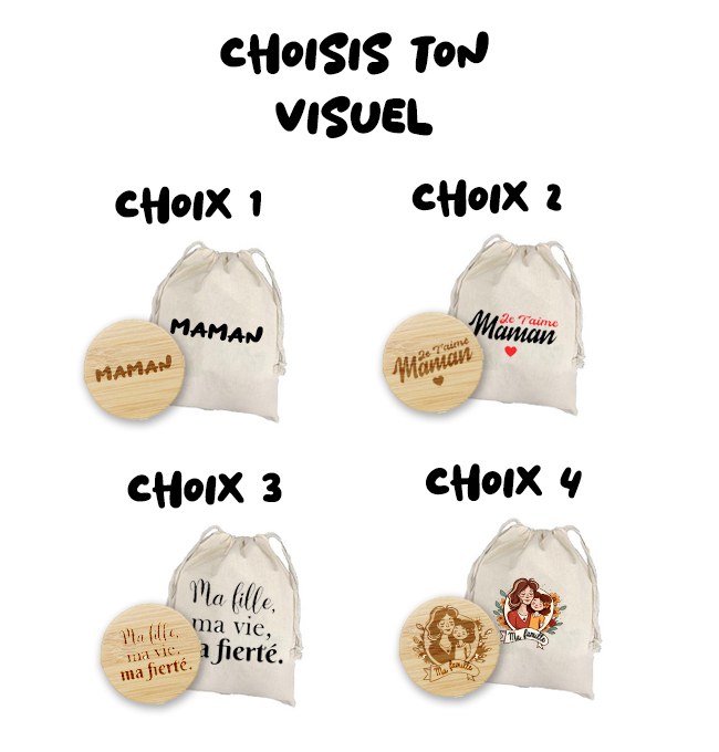 Miroir de poche gravé + imprimé – Image 2